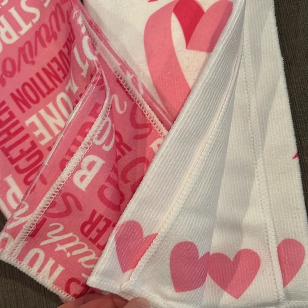 Breast Cancer Kitchen towel bundle of 2 NWT